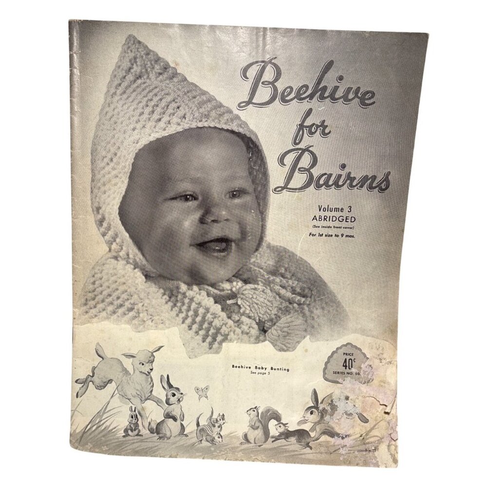 Beehive Knitting Pattern Book Baby To 10 Yrs Volume 3 Vintage Patons & Baldwins